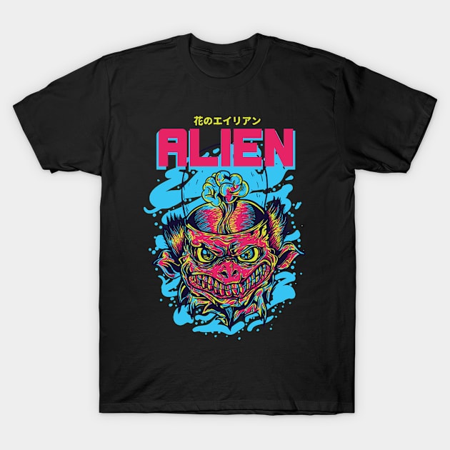 Alien (Japanese) T-Shirt by designer-louiti